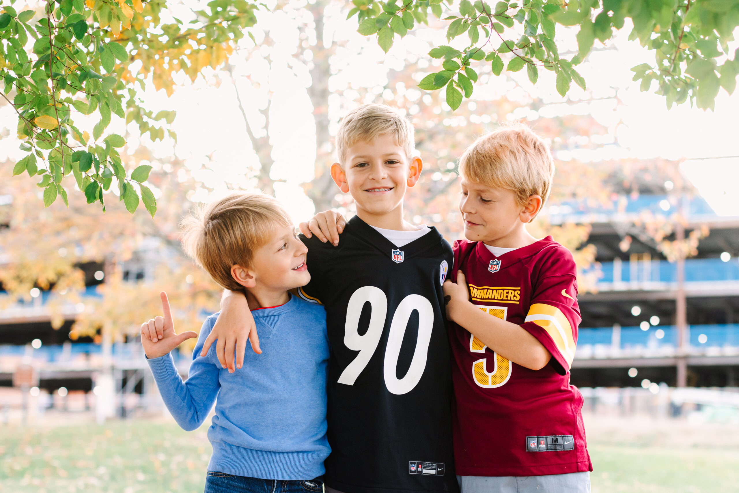 three young boys