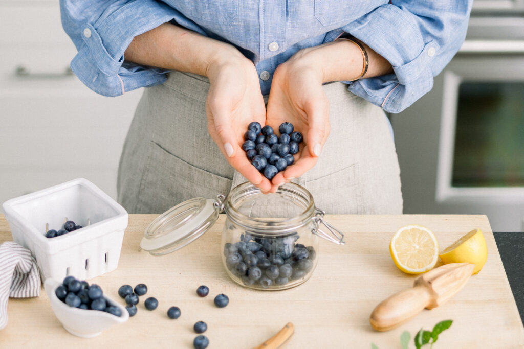 Example of a detailed image of food for a holistic wellness coach brand photography session.