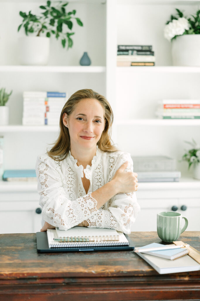 Example of office styling for a brand photography session.