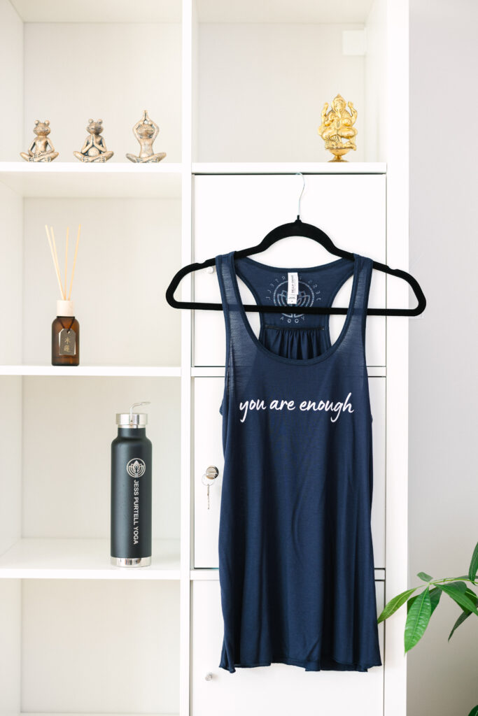 Detailed image taken at a yoga studio for their new branding.