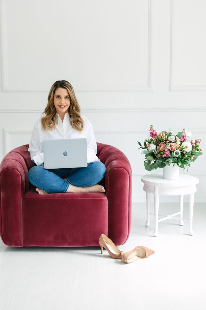 A "The Connection" look at a brand photoshoot, with multiple outfit selections.